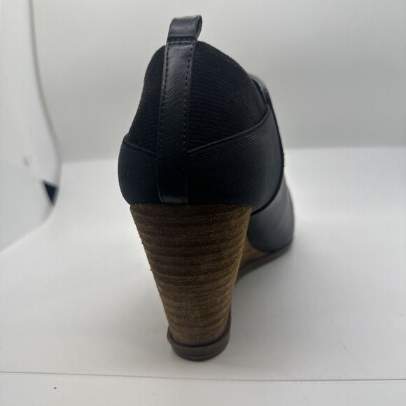 Dr Scholls Be Energized Wedge Bootie Women's Sz 9 M Black Slip-On Closed-Toe - Picture 11 of 13